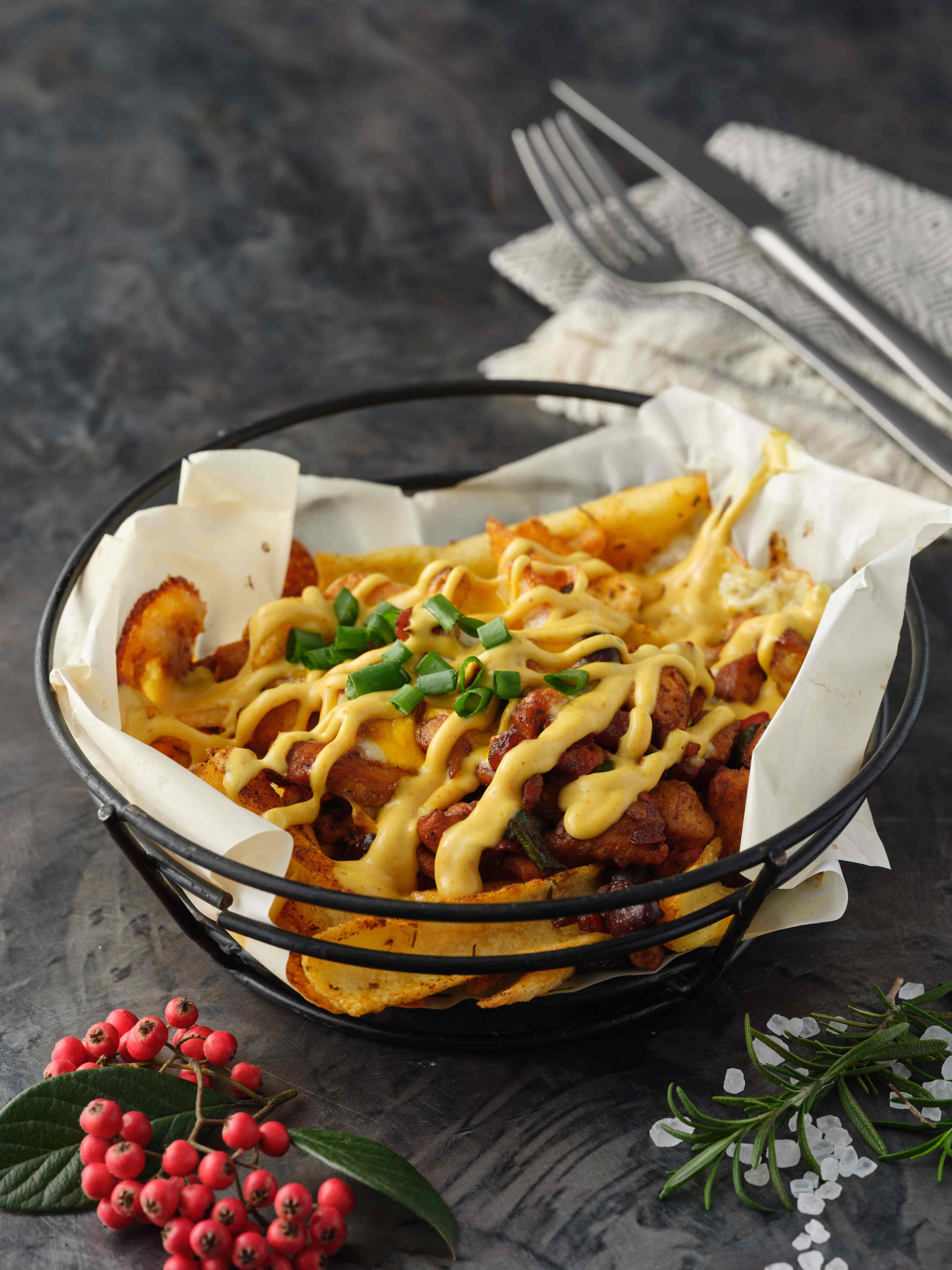 Tavuklu Peynirli Patates